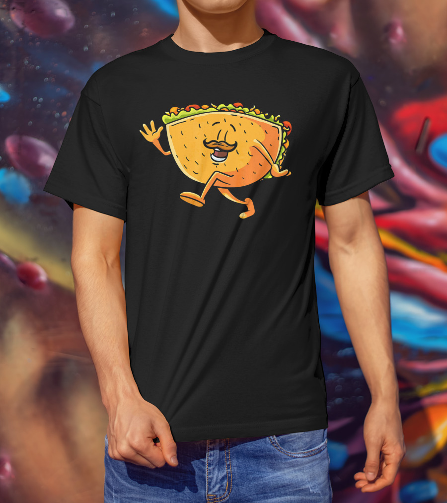 Funny Taco Cartoon Mexican Cinco De Mayo T-Shirt