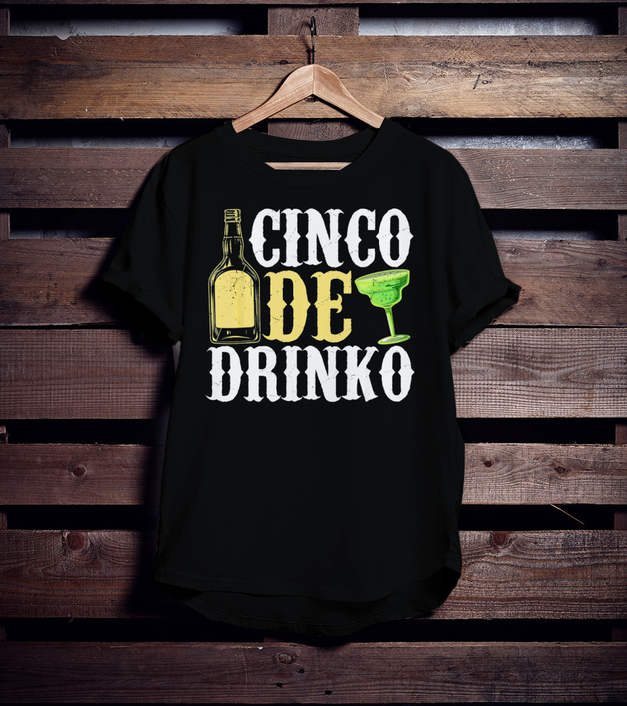 Cinco De Mayo Drinko Bottle Margarita T-Shirt