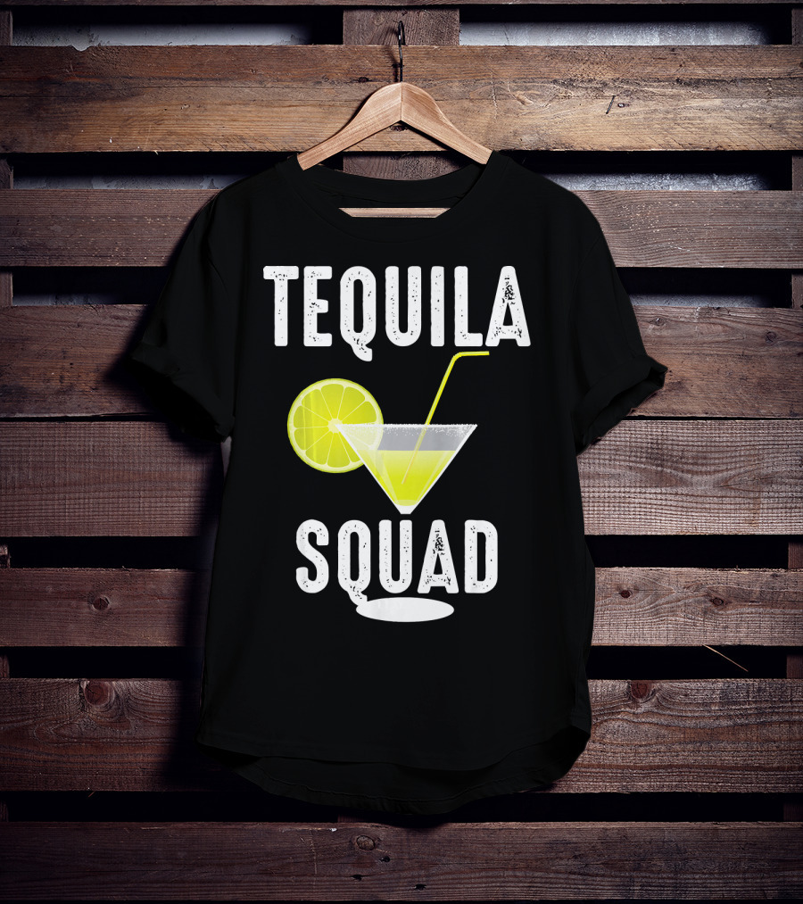 Tequila Squad Lime Margarita Drink Fan T-Shirt