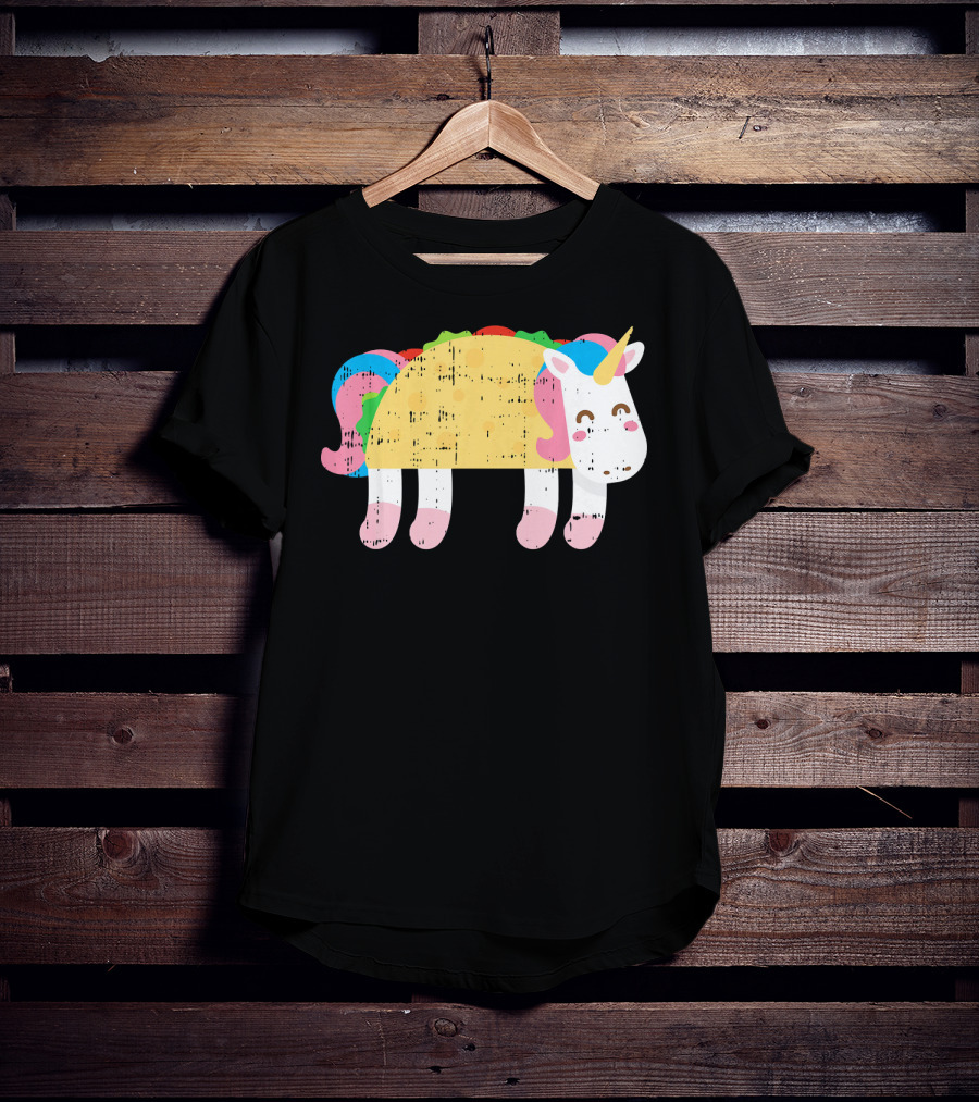 Cute Unicorn Taco Cinco De Mayo Festive Foodie T-Shirt
