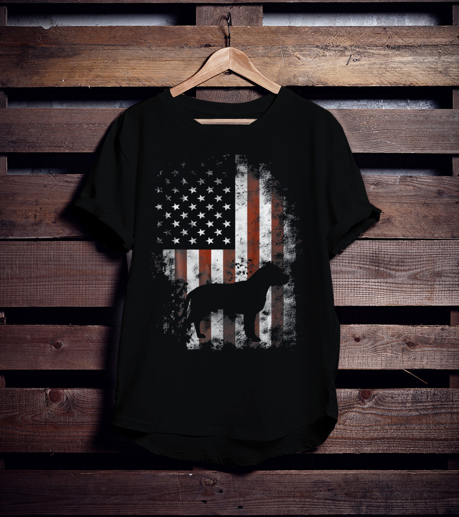 American Pitbull Terrier Flag T-Shirt