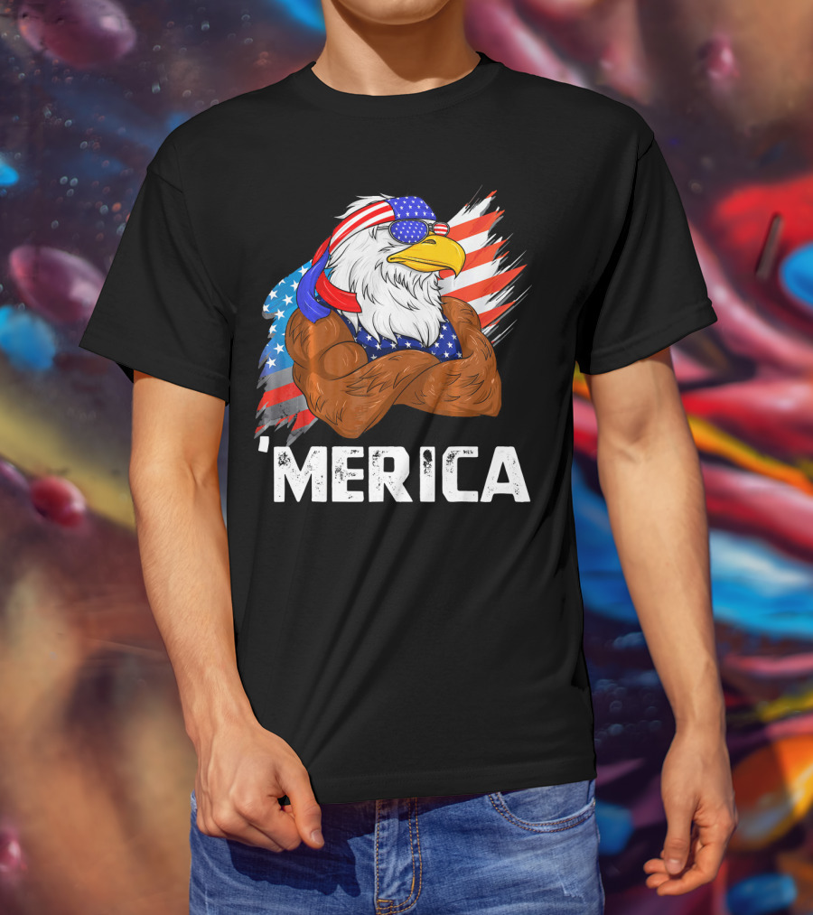 'Merica USA Eagle Freedom American Patriot T-Shirt