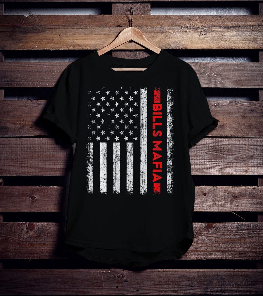 American Flag Bills Mafia Patriotic Buff T-Shirt