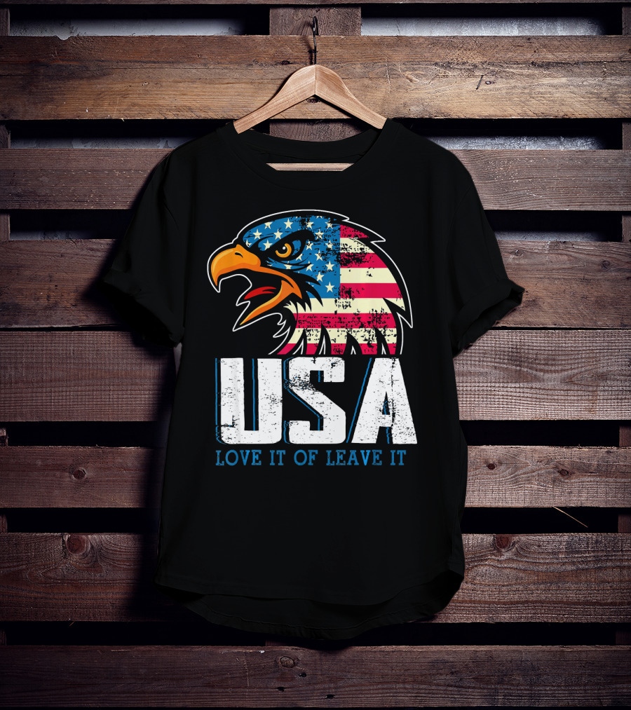 USA Eagle Love It Or Leave It America T-Shirt