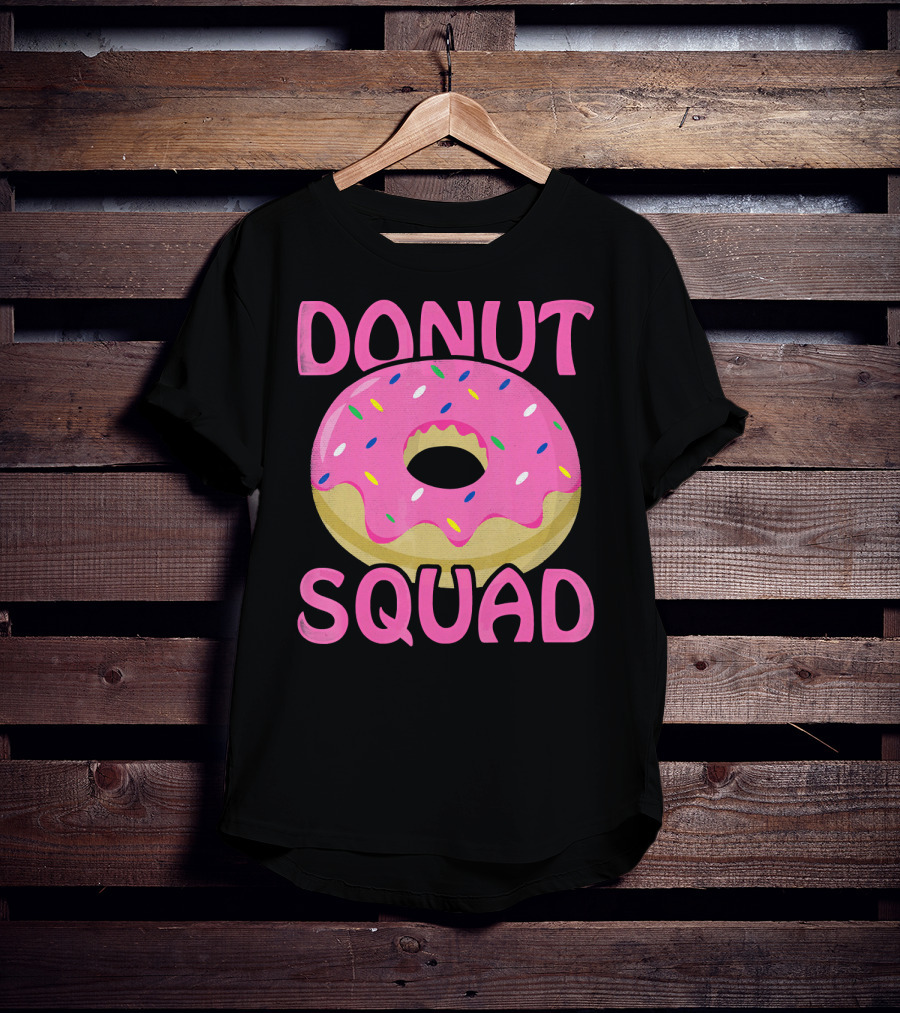 Donut Squad Pink Sprinkles Birthday T-Shirt