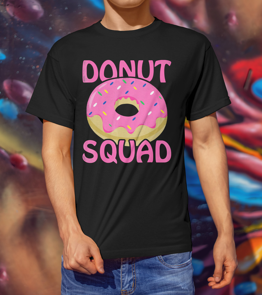 Donut Squad Pink Sprinkles Birthday T-Shirt