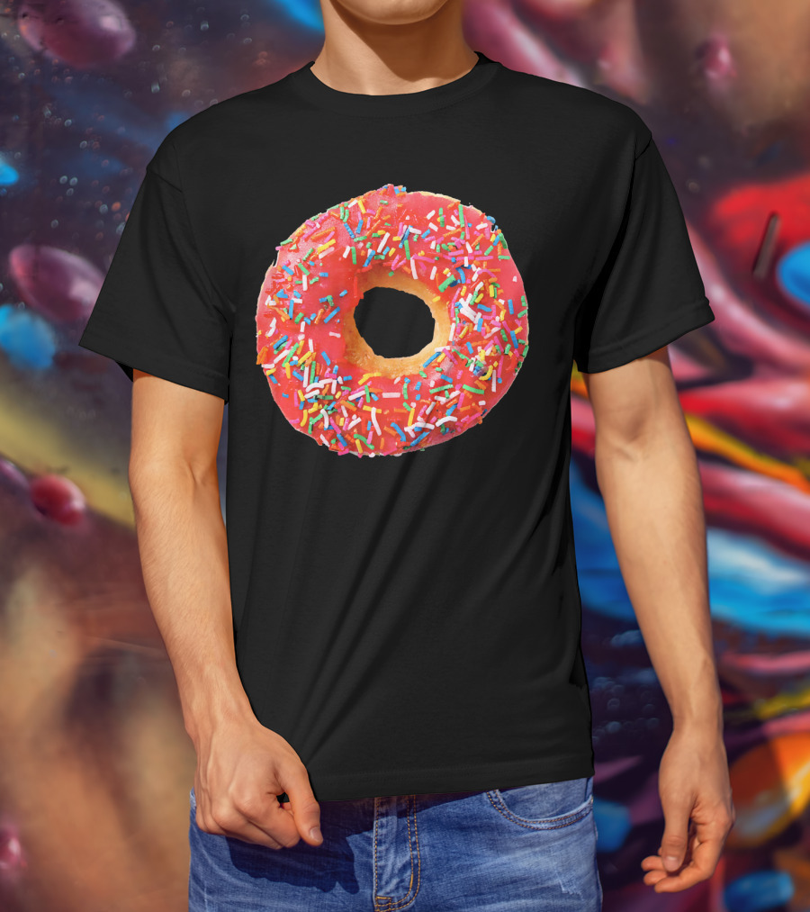 Sprinkles Donut For The Donuts Lover Gla With Colorful Toppings T-Shirt