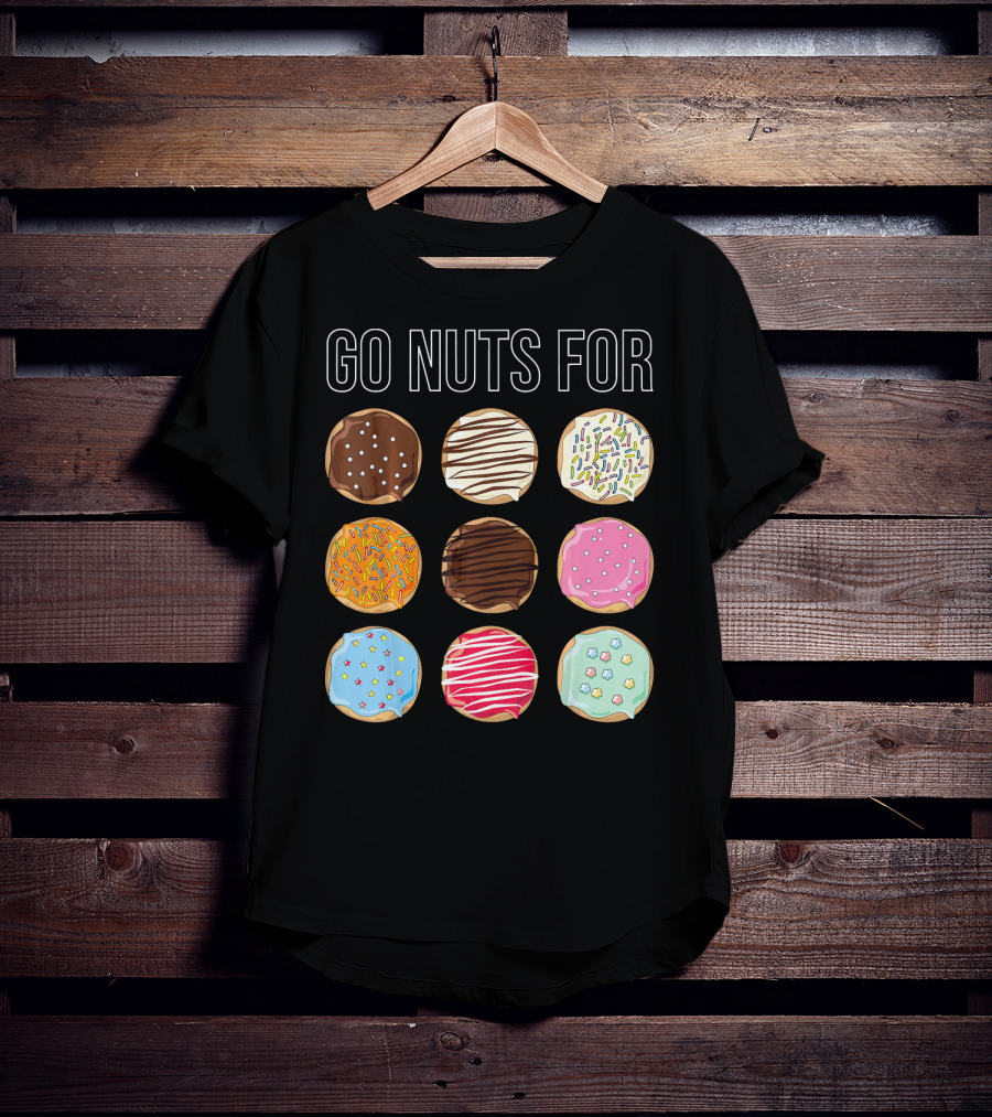 Go Nuts For Donuts Assorted Icing And Sprinkles T-Shirt