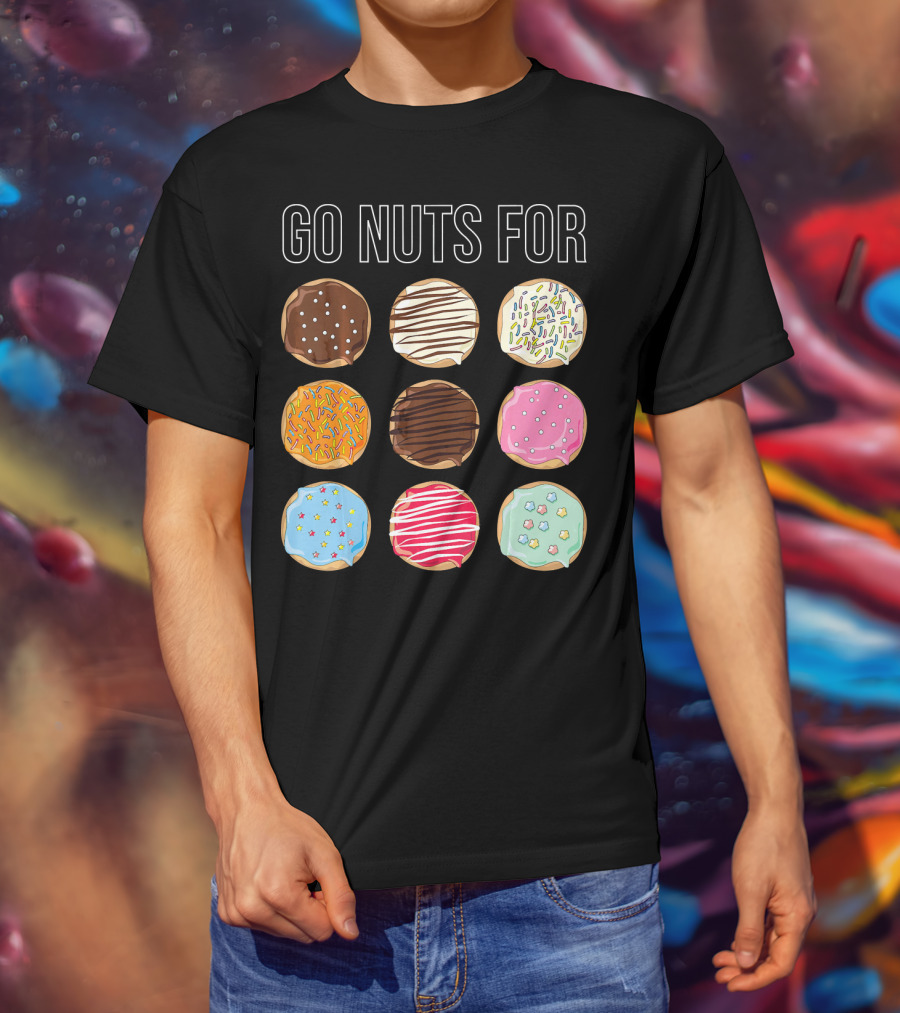 Go Nuts For Donuts Assorted Icing And Sprinkles T-Shirt
