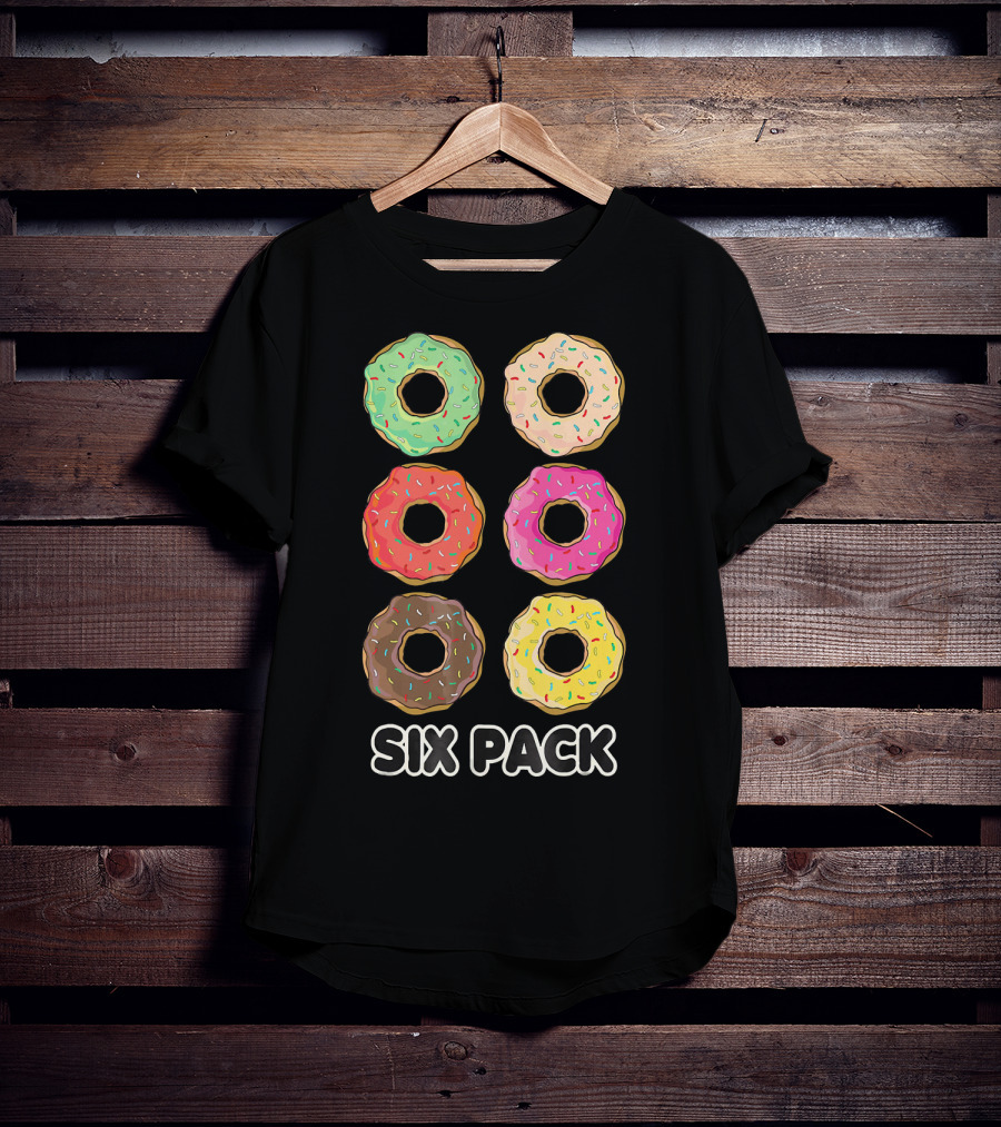 Six Pack Donut Muscle Funny T-Shirt