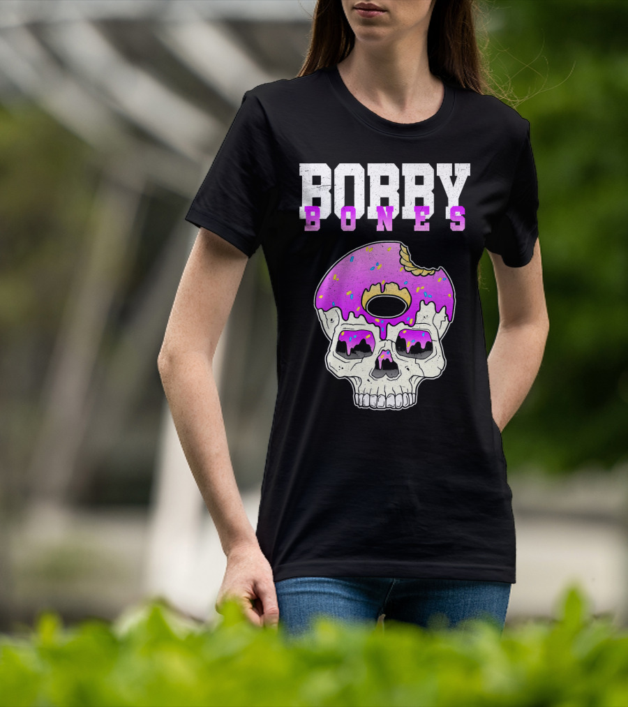 Bobby Bones Skull Donut Pink Sweet Death T-Shirt