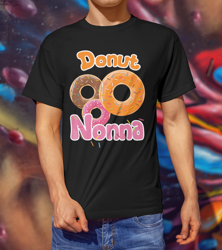 Donut Nonna Colorful Sprinkled Doughnuts T-Shirt