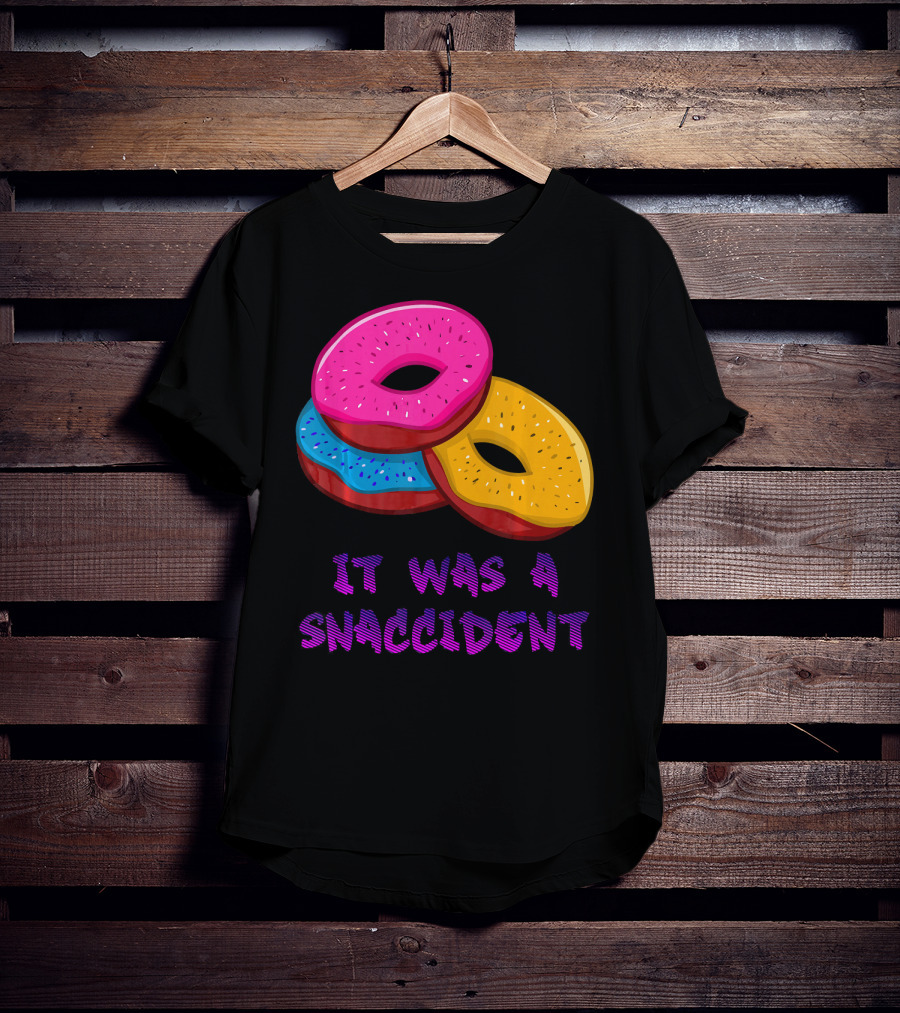 It Was A Snaccident Donut Trio Fun T-Shirt