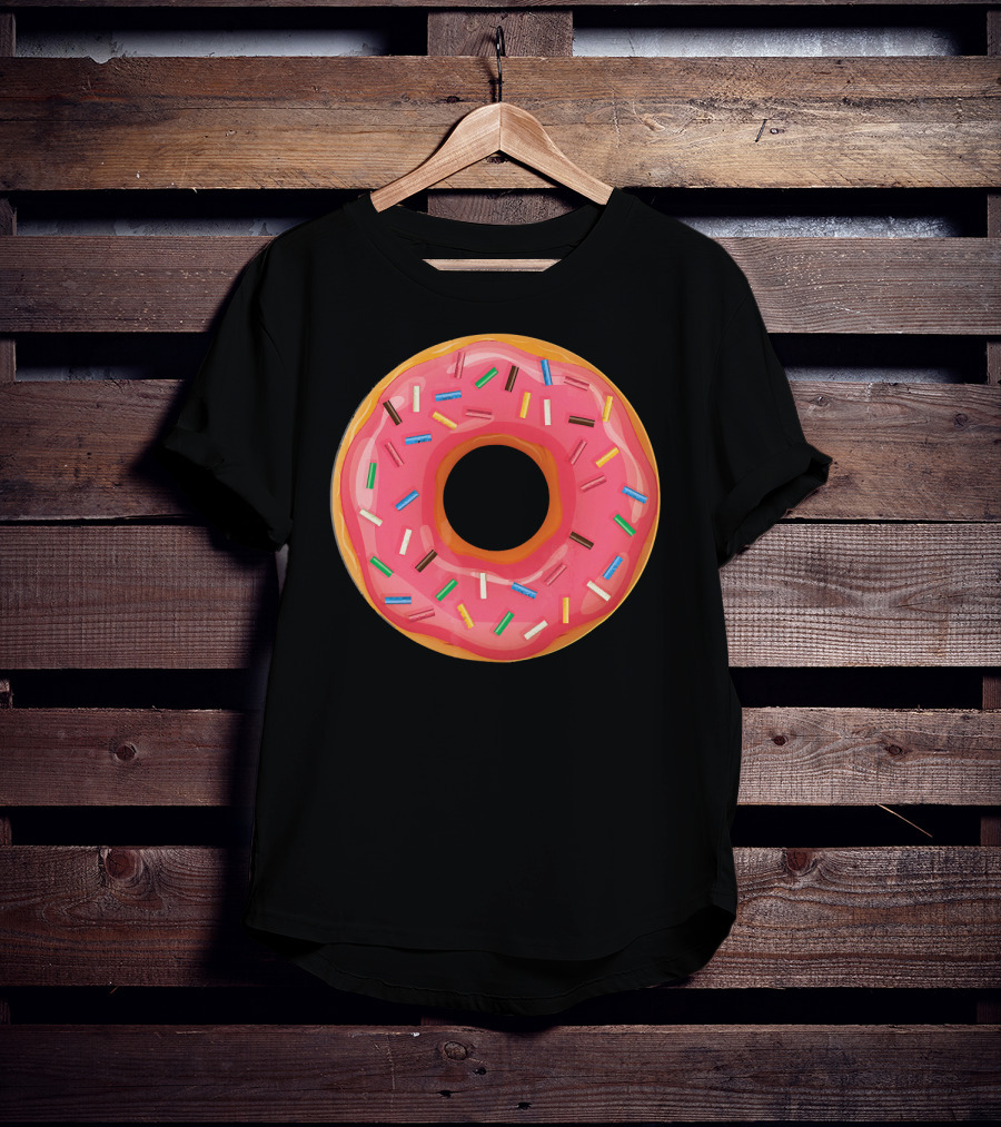 Simple Colorful Sprinkle Donut T-Shirt