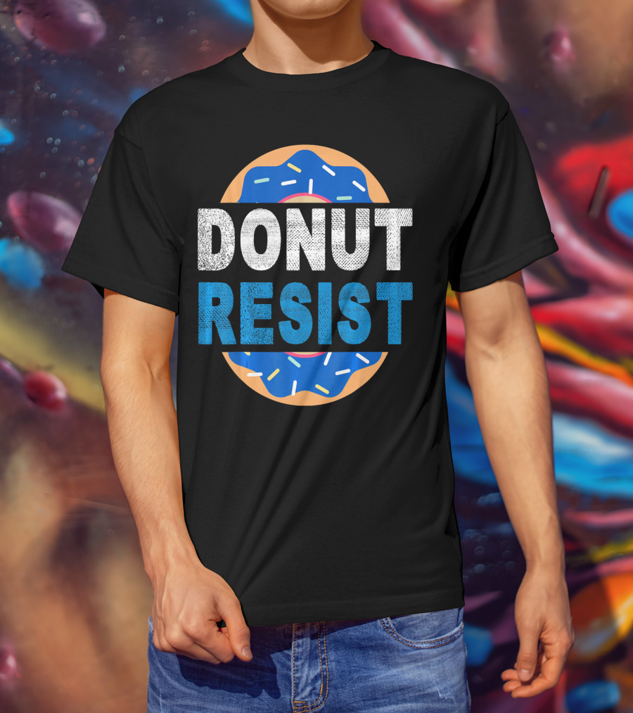 Donut Resist Chef Funny Police Cop Appreciation T-Shirt