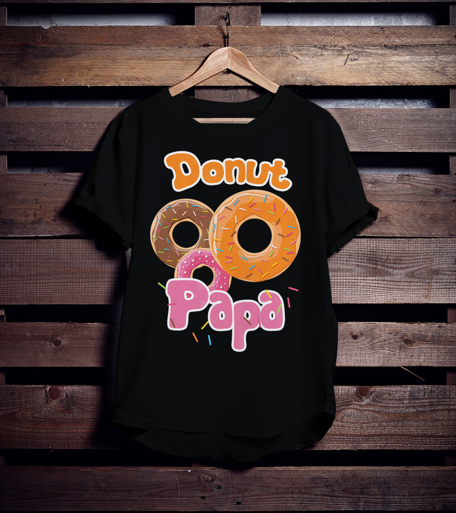 Donut Papa Fun Colorful Sprinkles T-Shirt