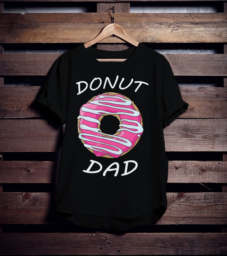 DONUT DAD Pink Frosting Swirl T-Shirt
