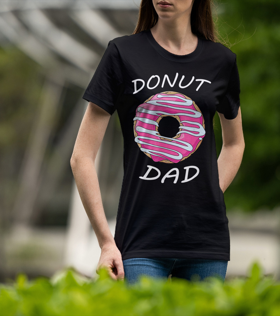 DONUT DAD Pink Frosting Swirl T-Shirt