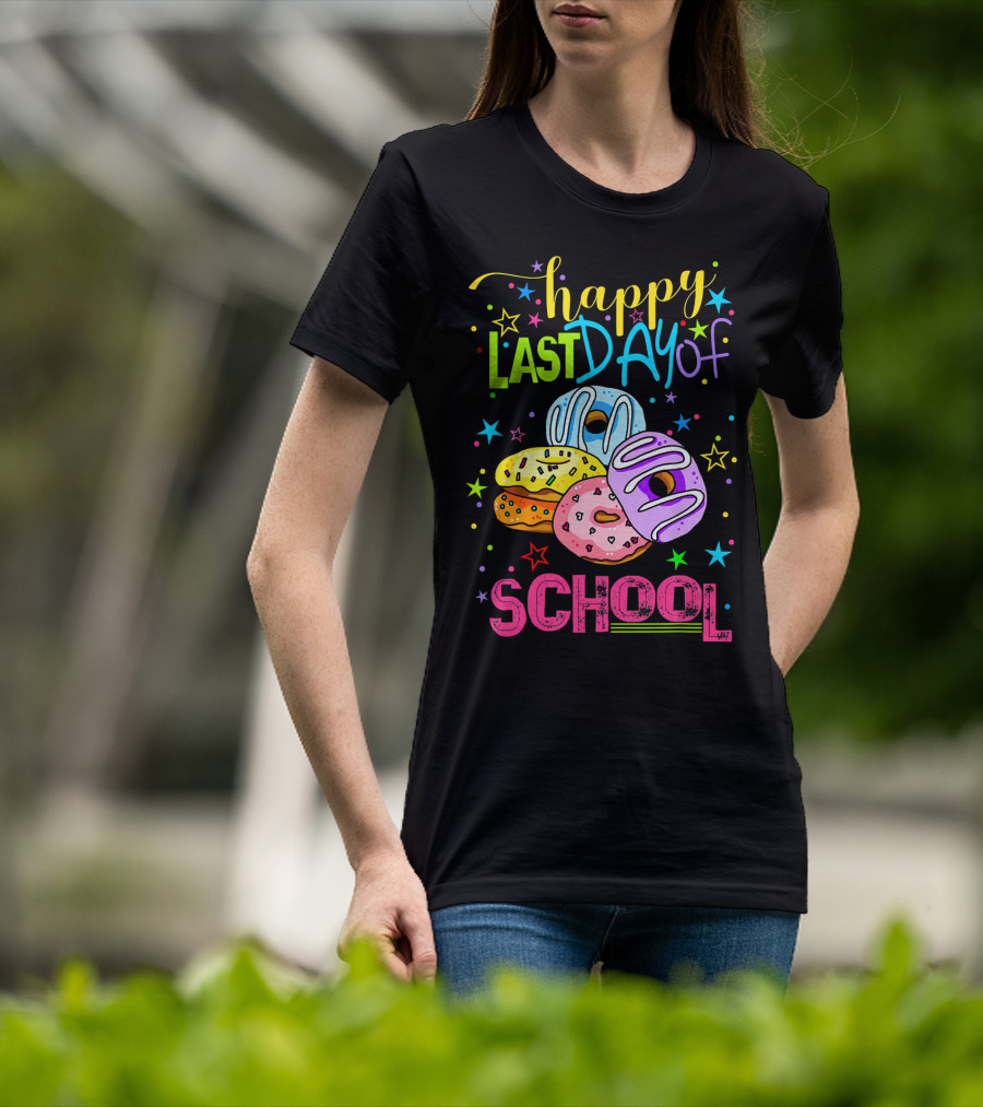 Happy Last Day Of School Donut T-Shirt