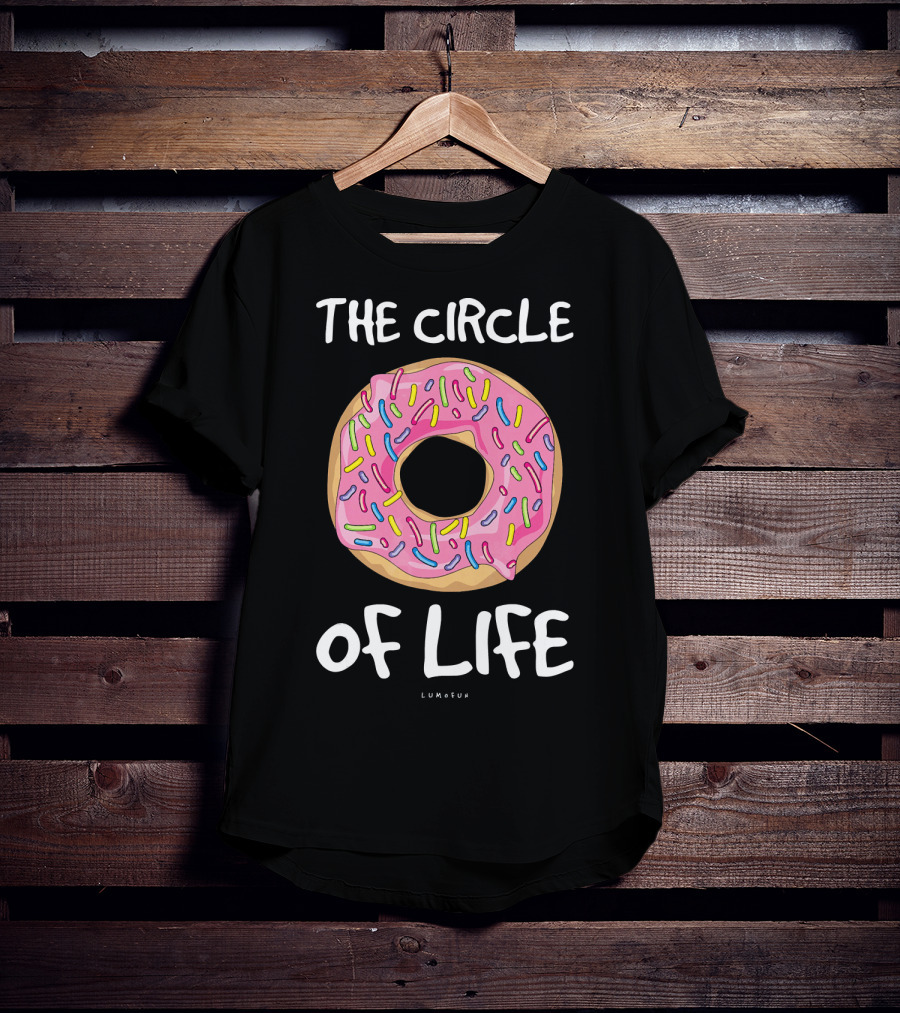 The Circle Of Life Funny Donut Sprinkles Lumfun T-Shirt