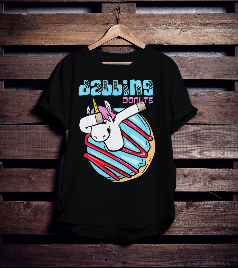 Dabbing Donuts Unicorn T-Shirt