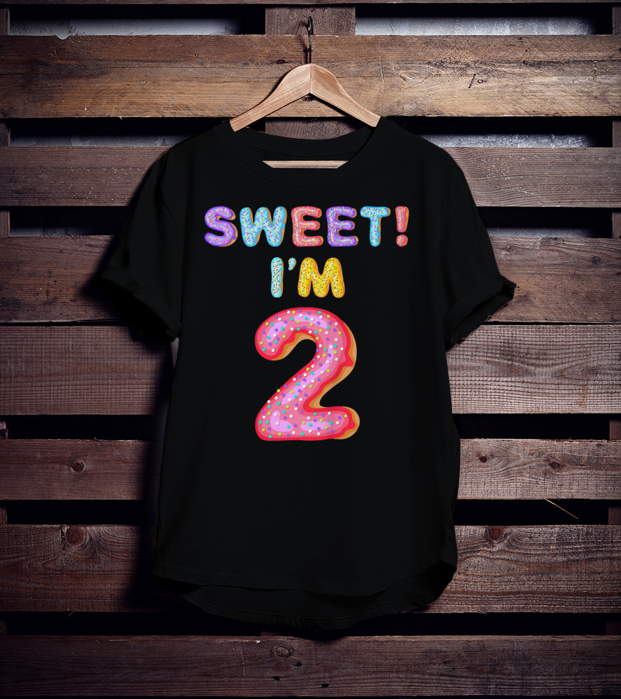 Sweet I'm 2 Kids 2nd Birthday T-Shirt
