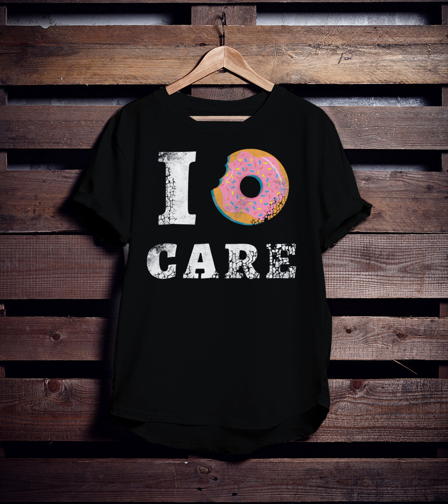 I Donut Care Love Donuts Food Sprinkles Bite T-Shirt