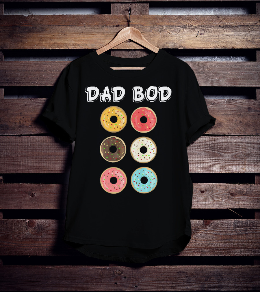 Dad Bod Donuts Father's Day Mens Fat Humor T-Shirt
