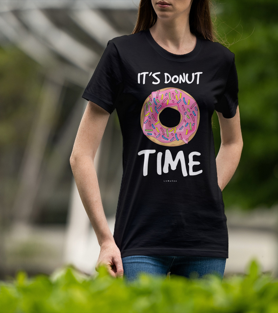 It's Donut Time Fun Sprinkles Lumofu T-Shirt
