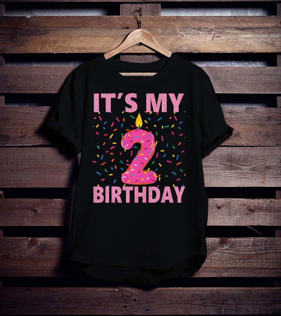 It's My 2 Birthday Kids Sweet Donut T-Shirt
