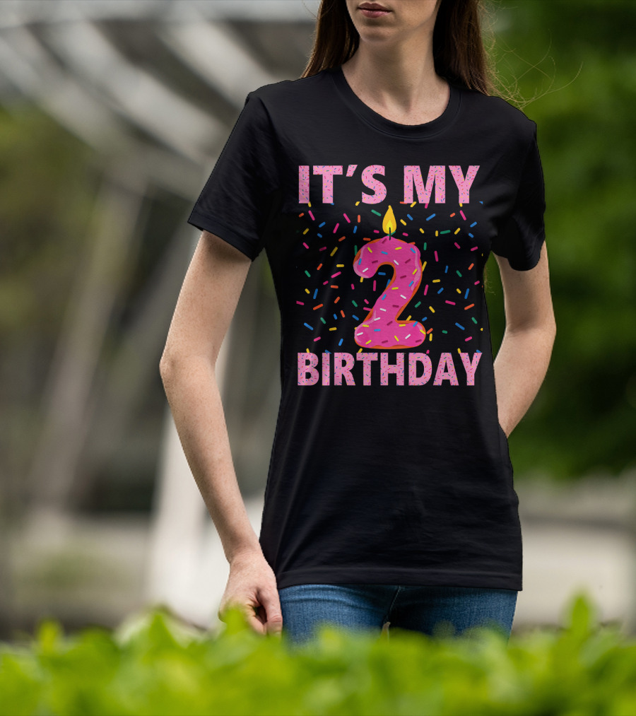 It's My 2 Birthday Kids Sweet Donut T-Shirt