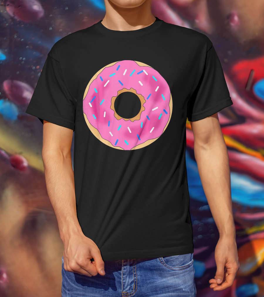 Donut Girls Tod Pink Frosted Sprinkles T-Shirt
