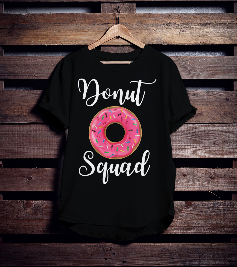 Donut Squad Funny Donut Lover Pink Sprinkles T-Shirt