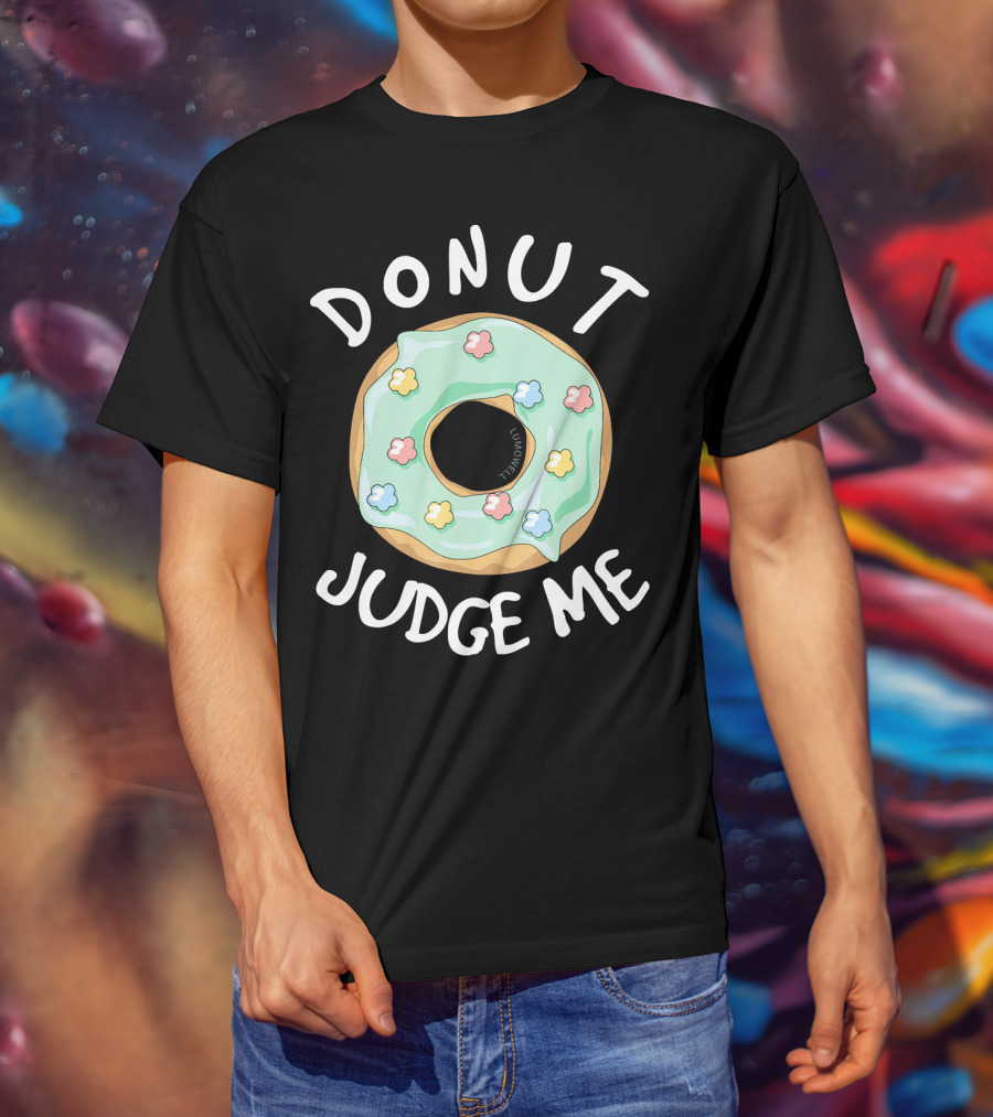 Donut Judge Me Mint Frosted With Sprinkles T-Shirt