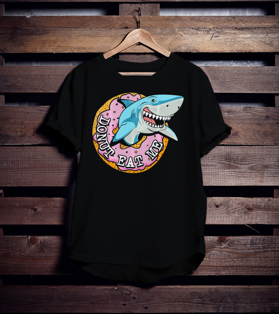 Donut Eat Me Shark Ocean Me T-Shirt