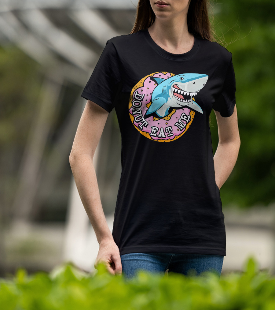 Donut Eat Me Shark Ocean Me T-Shirt