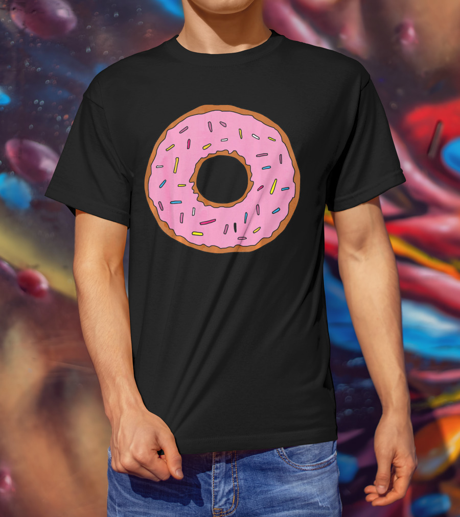 Pink Sprinkled Donuts Delicious Sweets Foodie T-Shirt