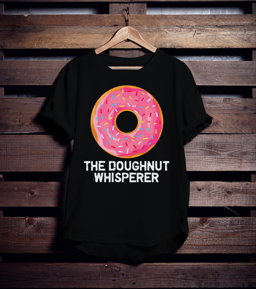 The Doughnut Whisperer Cool Pink Frosted Sprinkles T-Shirt