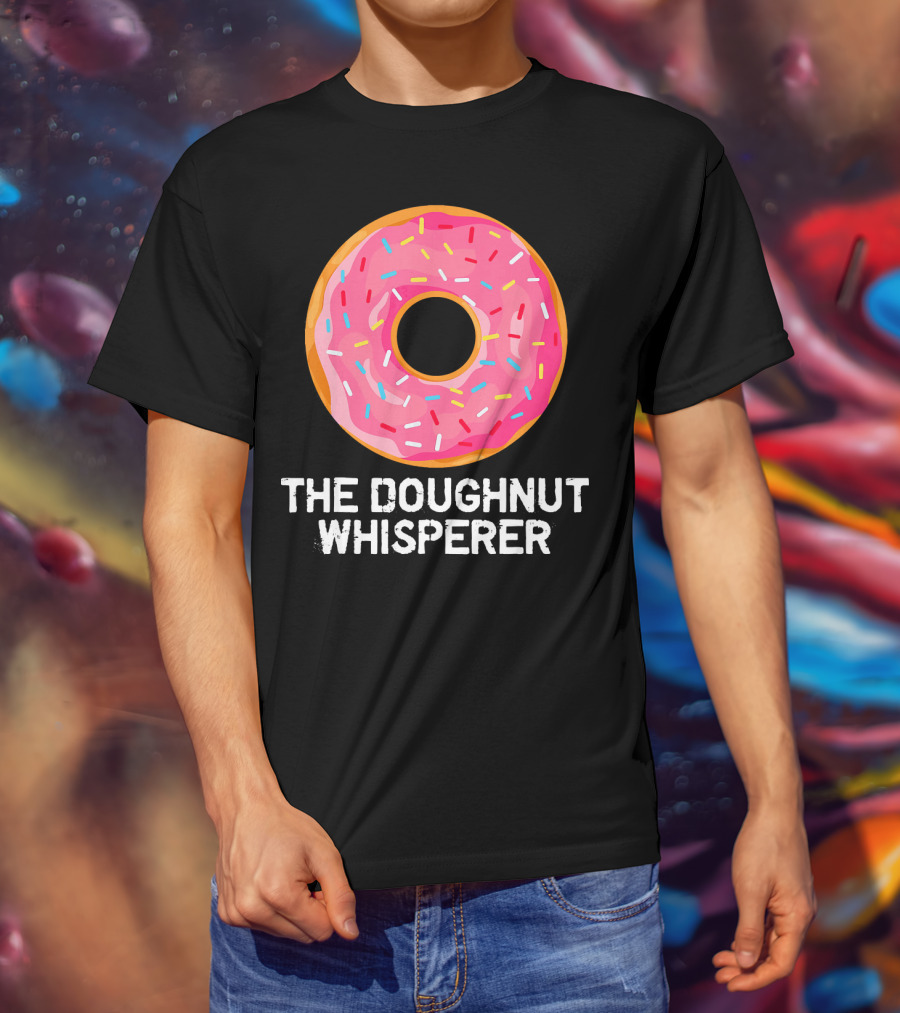 The Doughnut Whisperer Cool Pink Frosted Sprinkles T-Shirt