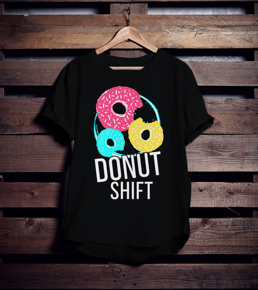 Donut Shift MTTF Associates Doughnut Vibrant Trio T-Shirt