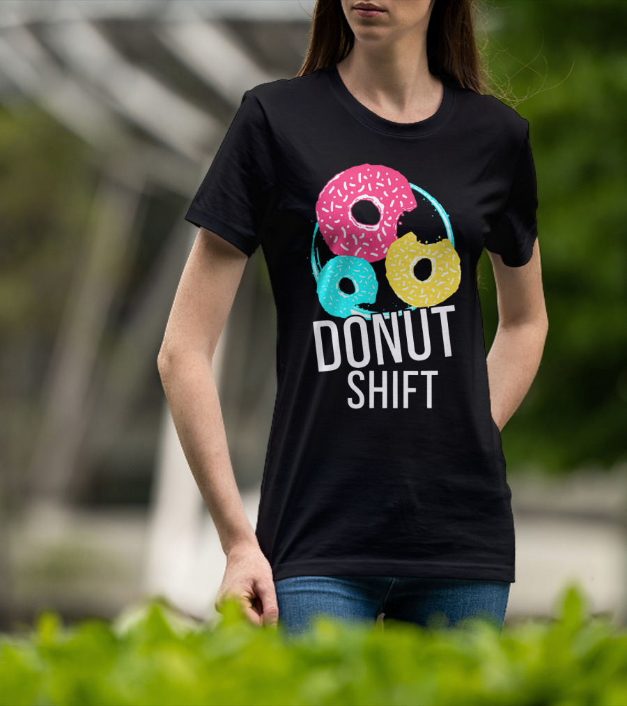 Donut Shift MTTF Associates Doughnut Vibrant Trio T-Shirt