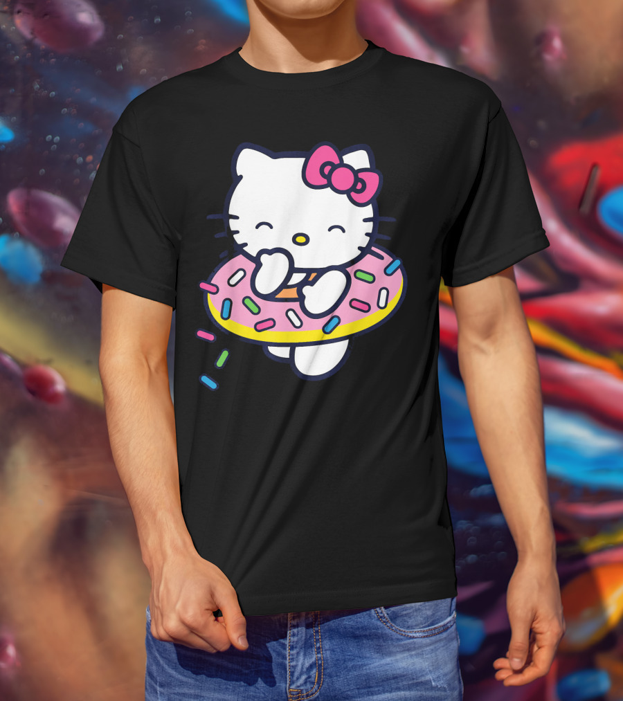 Hello Kitty Donut Floaty With Sprinkles Summer T-Shirt