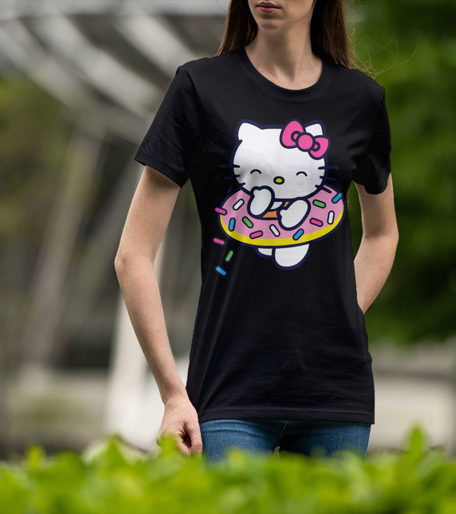 Hello Kitty Donut Floaty With Sprinkles Summer T-Shirt