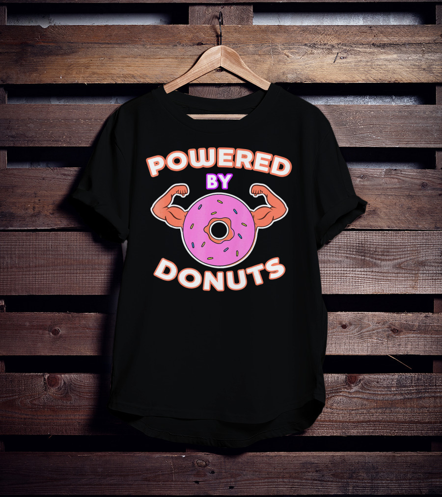 Powered By Donuts Muscle Pink Sprinkles T-Shirt