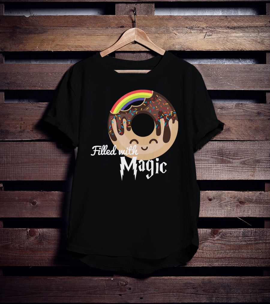 Magic Rainbow Choc Donut Filled With Magic T-Shirt