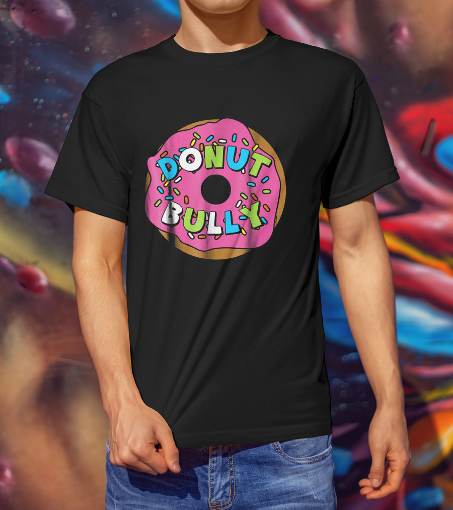 Donut Bully Choose Kind Anti Cute Sprinkles Pink Dessert T-Shirt