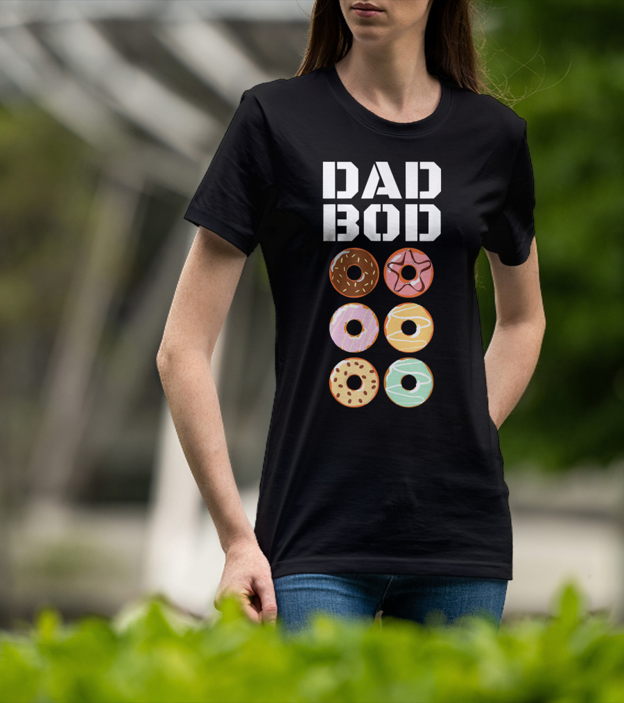 Dad Bod Donut Six Pack Abs Funny Mens T-Shirt