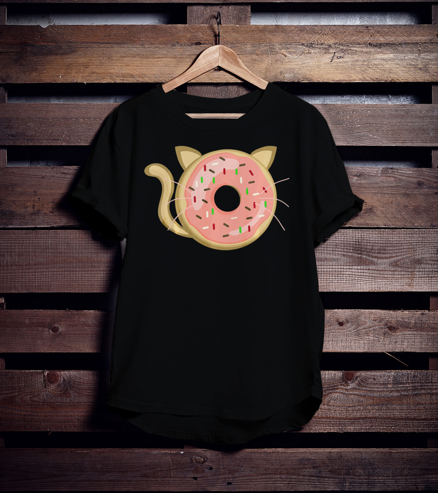 Funny Donut Cat Birthday Sprinkle Kitty T-Shirt