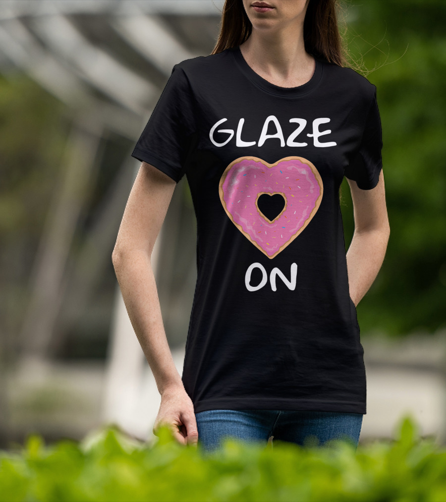 Bakers Dozen Glaze On Donut Heart T-Shirt
