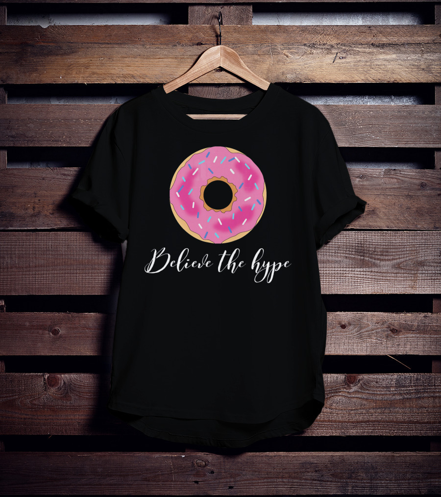 Believe The Hype Donut Sprinkles Pink T-Shirt